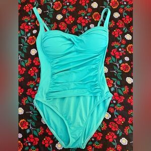 La Blanca Turquoise One Piece Swimsuit